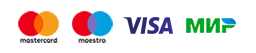 Принимаем к оплате карты VISA, MasterCard, Maestro, МИР Принимаем к оплате карты VISA, MasterCard, Maestro, МИР